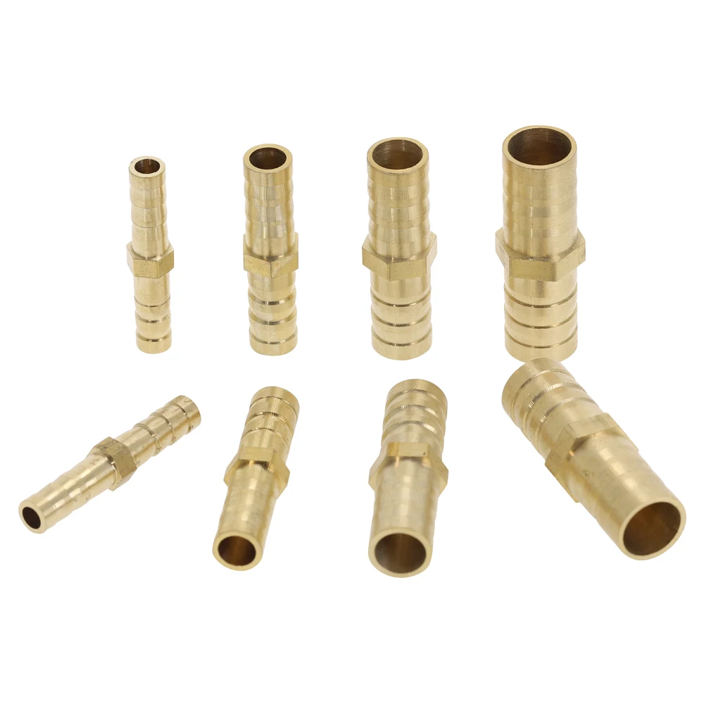 Латунный прямой штуцер для шланга равномерный 6 мм 8 10 12 соединитель воздушной