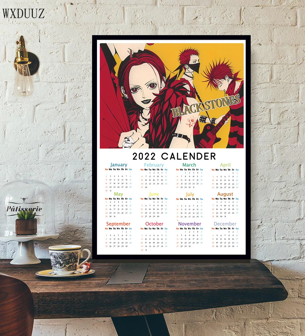 Новогодний аниме-календарь 2022 плакат Наны мультяшный анимационный календарь