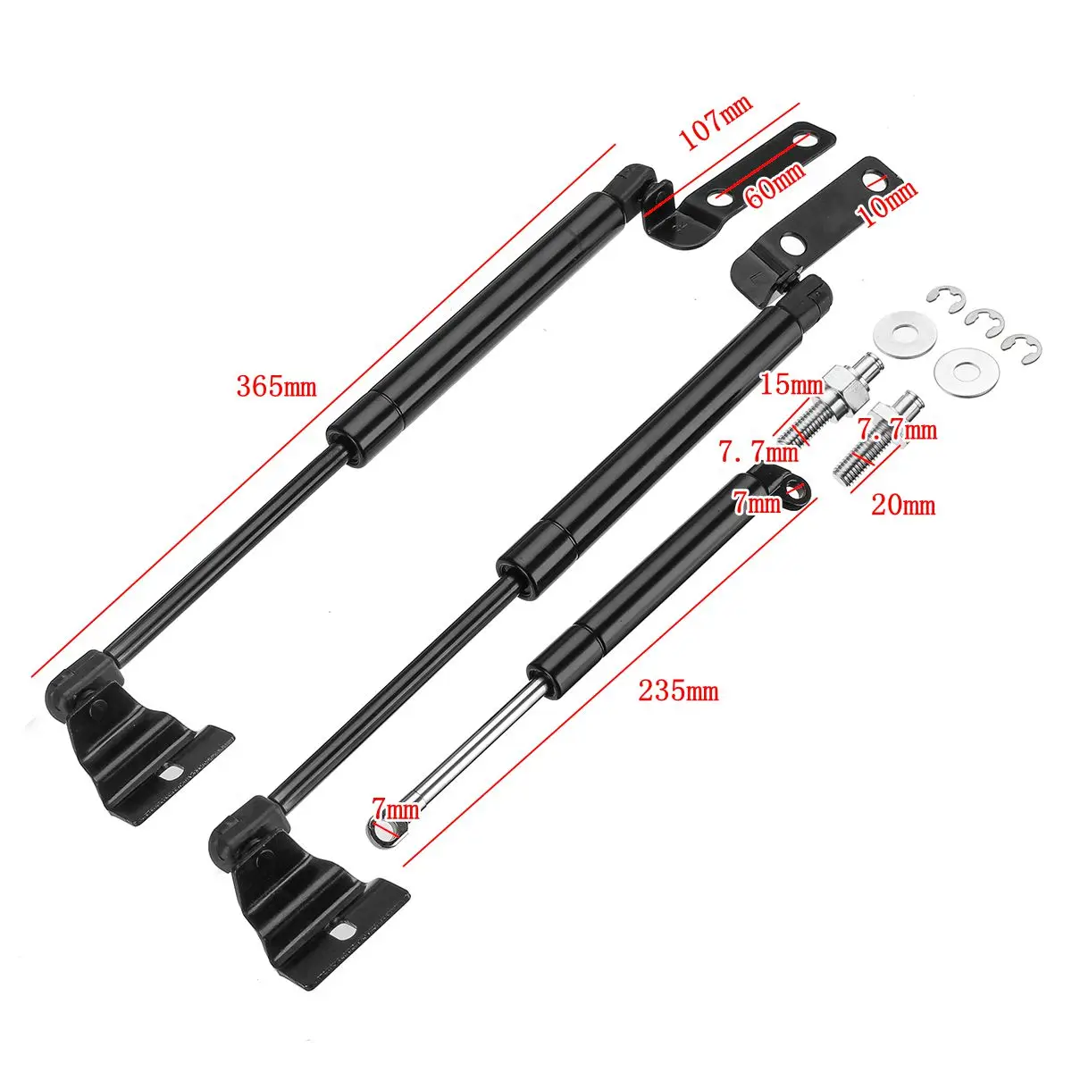 Передняя капота 3X для Toyota Hilux Vigo SR5 2005 2006 2007 2008 2009 2010 2011 2012 2013 2014|Крепежные бруски| |