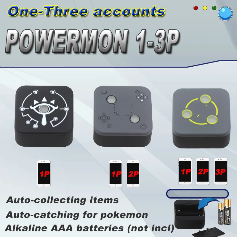 

10 шт. 1P 2P 3P Powermon автоматический захват игровой аксессуар для Powermon Go Plus IOS/Android автоматический захват съемной батареи