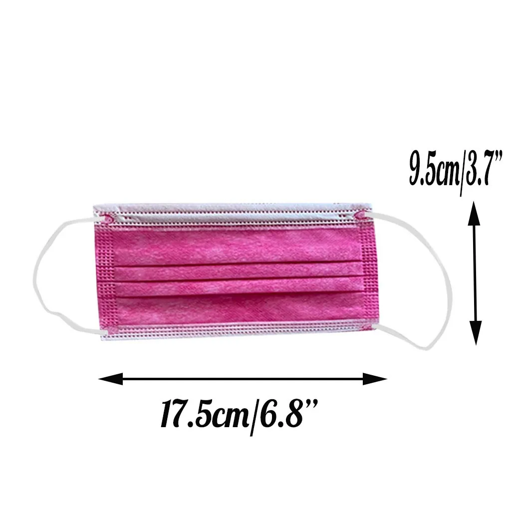 

10pcs Fast Delivery Women Man Solid Mask Disposable Mouth Masks 3ply Ear Loop Anti-pm2.5 Masks Protective Dustproof Tapabocas