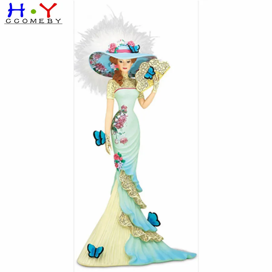 

Dress Lady DIY 5D Diamond Painting Full Round Drill Diamond Painting Creative Character Craft Decoration Gift Diamond Painting