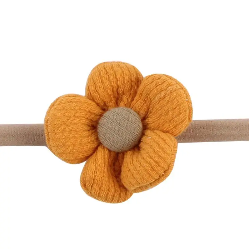 

10 Pcs Baby Girl Headbands Newborn Nylon Elastic Hairbands Kids Flower Hair Wrap 63HE