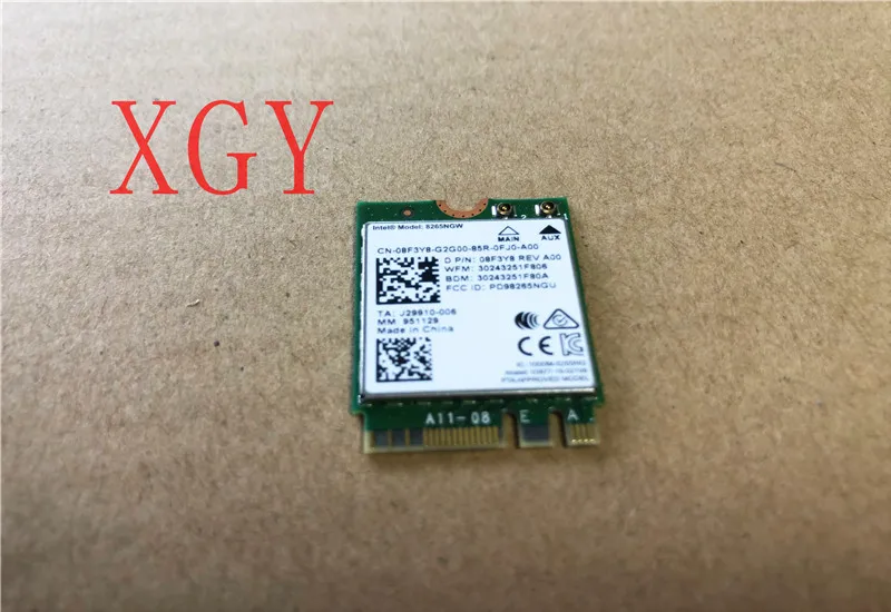Cartão de Rede sem Fio Dell Latitude 5480 5490 7480 7280 8f3y8 08f3y8 100% Teste ok Cartões para acréscimos