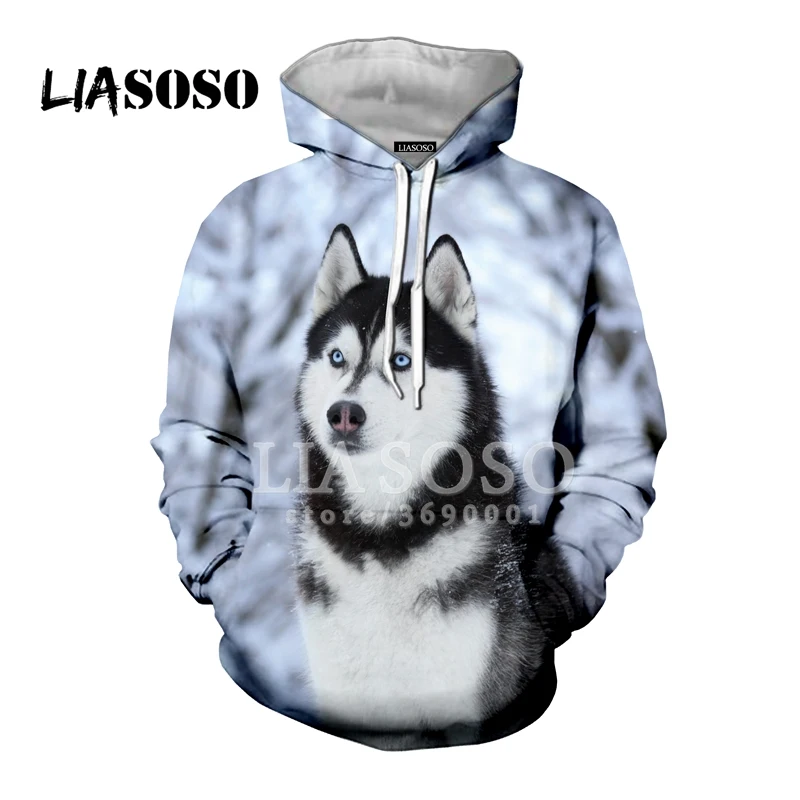 5 LIASOSO,, забавные, милые, сибирские собаки хаски, животные, повседневные, 3D принт, для женщин и мужчин, толстовки с капюшоном, толстовки, хип-хоп, Харадзюку, X0065 - Цвет: 5