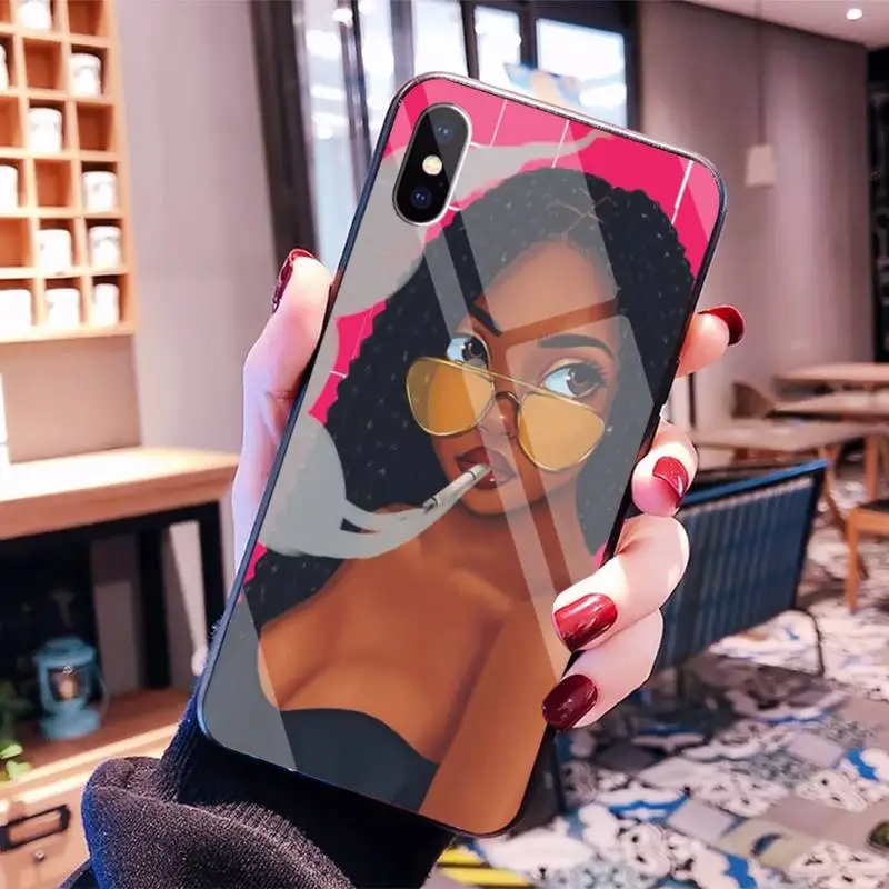 

Babaite Black Girl Magic Melanin Poppin DIY phone Case cover Shell for iPhone8 6 7 plus X XS XR XS MAX 11 pro max