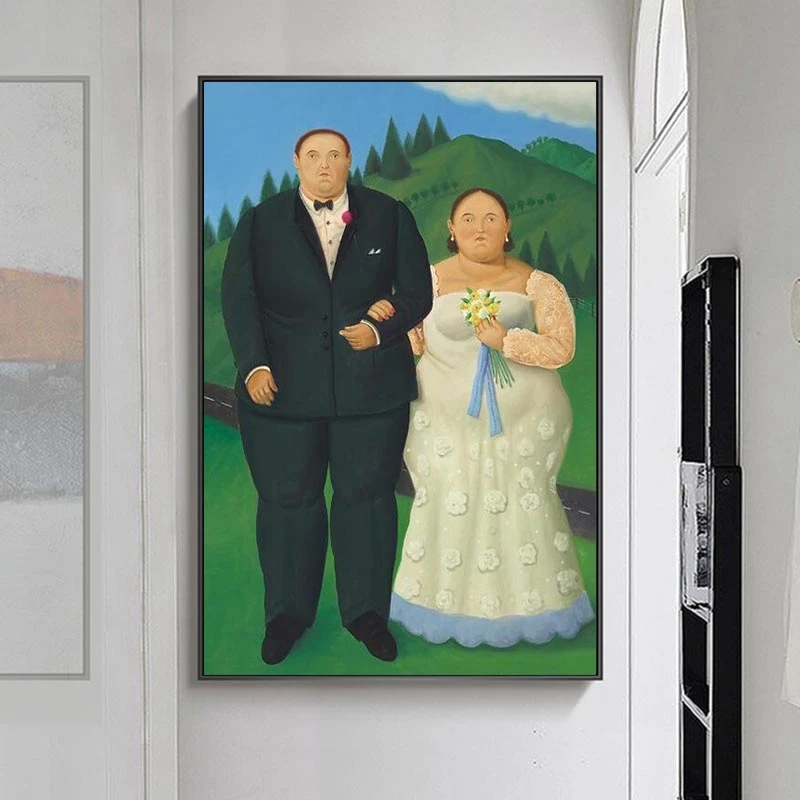 

Country Wedding by Fernando Botero Oil Paintings Print On Canvas Art Posters And Prints Funny Art Modern Pictures Home Decor