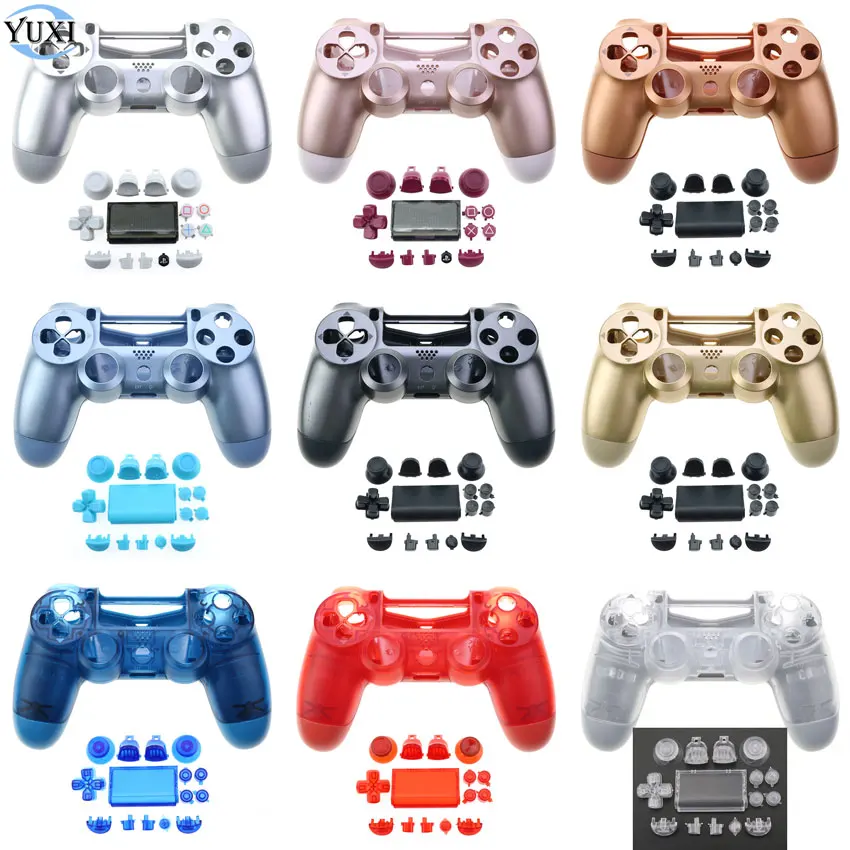 

YuXi Replacement Shell & Buttons Mod Kit For PS4 Pro Slim JDM JDS 050 055 Controller Housing Cover Case