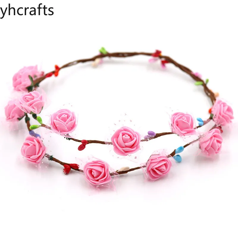 

3PCS/Lot Handmade Garland Headdress Kindergarten DIY crafts kits Children'S Educational Toy Spring Accessories Bracelet crafts
