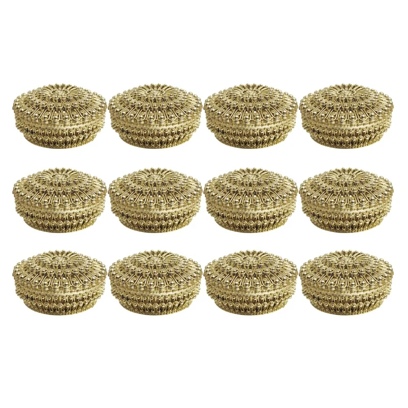 

Pack of 12 Small Plastic Hollow Candy Box Wedding Packaging Event Gift Treat Box