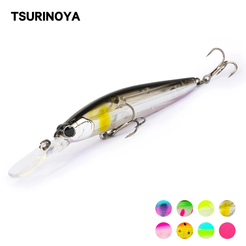 TSURINOYA Sinking Minnow Lure RANGER 82mm 9.1g DW85 Long Casting Jerkbait Fishing Hard Baits Bass Trout Wobbler Movement System