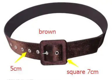 brown square 7cm Корейская мода леди элегантный плюс ультра широкий плюшевый вельвет с пряжкой ремень высокое качество Вечерние Роскошные поясные ремни зеленый синий золотой сексуальный - Цвет: brown square 7cm