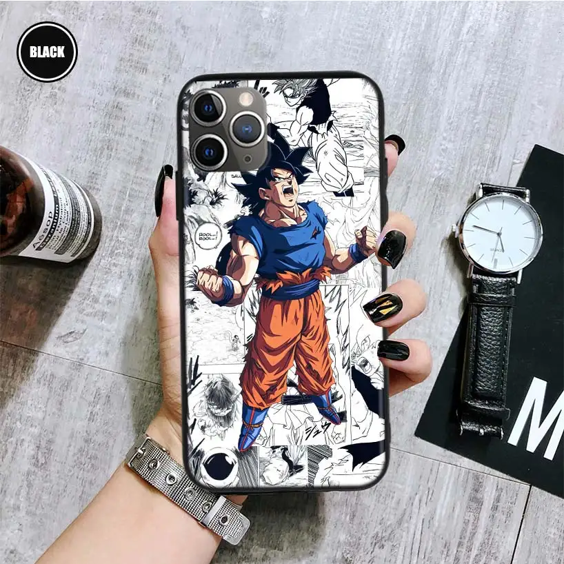 Чехол для телефона Goku с аниме шариками и драконами iPhone 13 Pro Max 11 12 XS XR X 7 8 6 6S Plus Mini SE