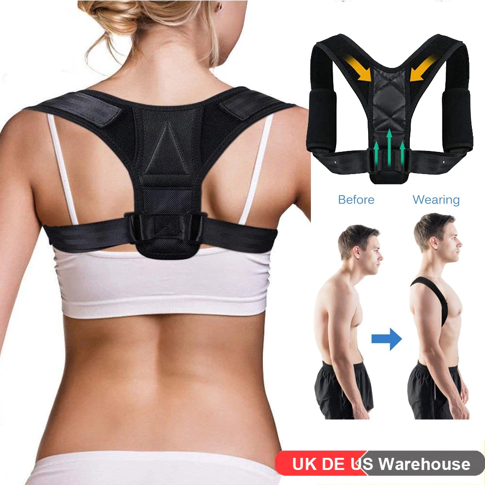 

Adjustable Posture Corrector Back Support Brace Clavicle Spine Shoulder Back Posture Correct Belt for Man Women Corset for Back