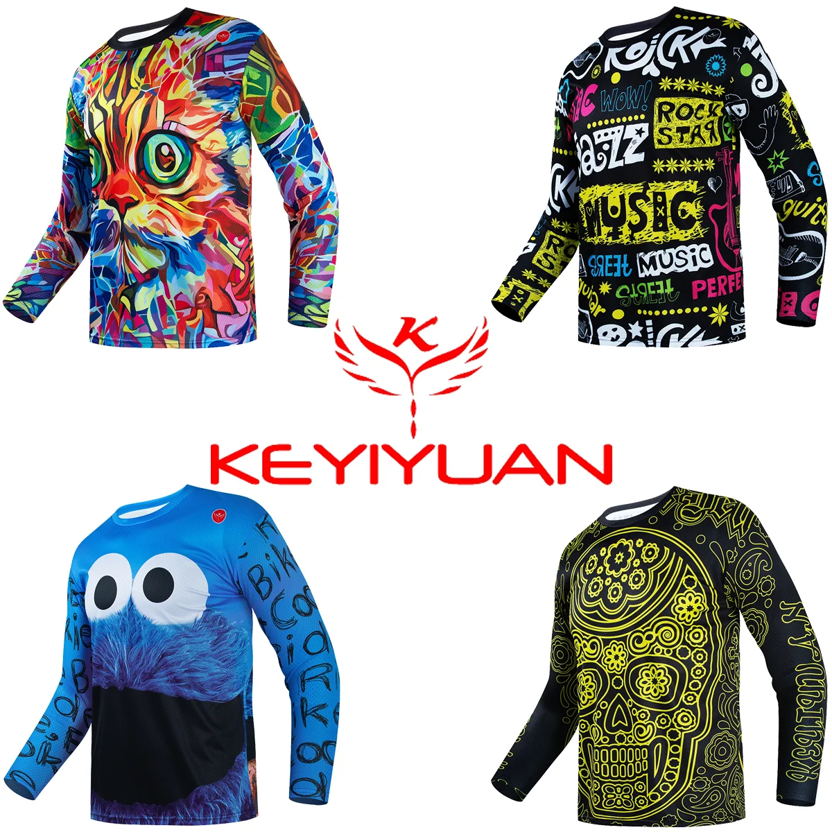 

KEYIYUAN 2022 Motocross Mountain Endurance Bike Clothing Pro Motorcycle Downhill T-shirt Men Maillot Cycling Jersey MTB Enduro