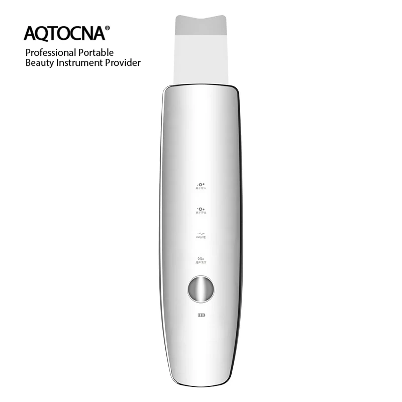 

AQTOCNA Ultrasonic Skin Scrubber Vibration Face Spatula Blackhead Remover Facial Scrubber Shovel Clean Peeling Facial Lifting