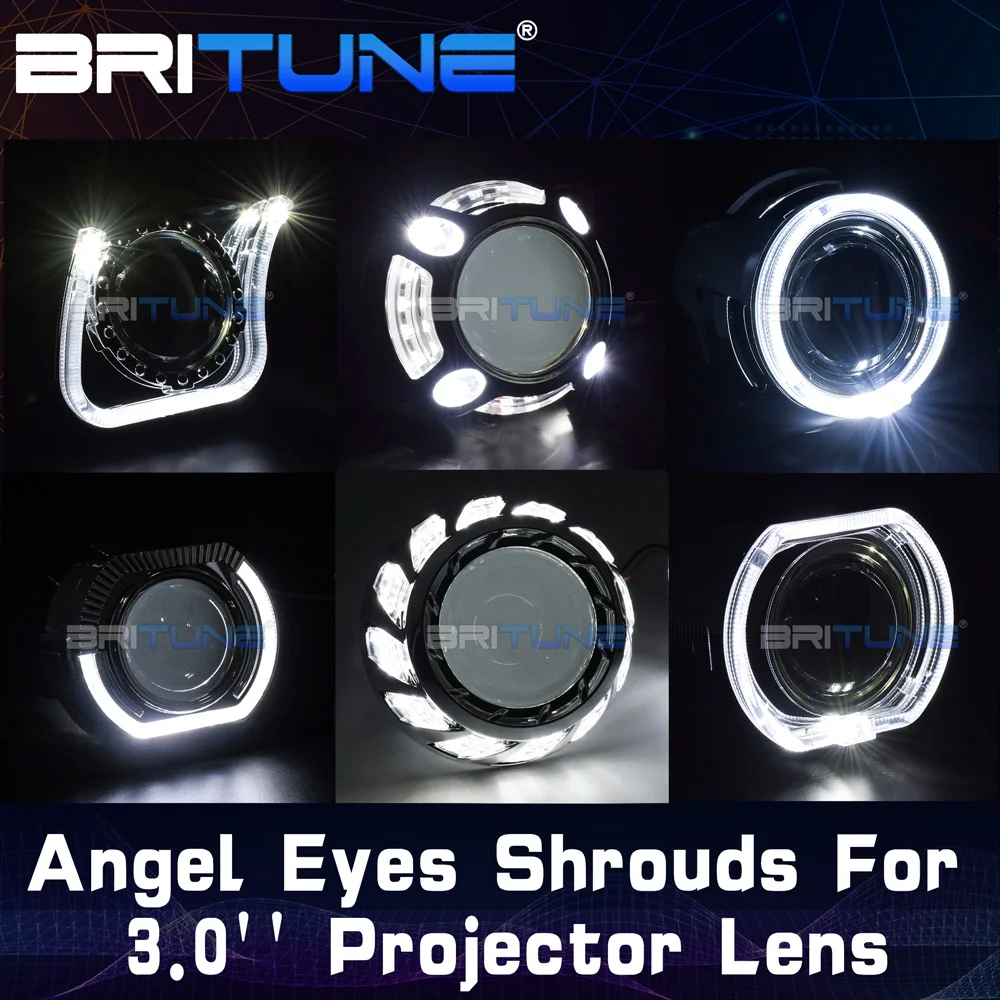 Britune 3 0 ангельские глазки для прожектора Koito Q5 D2S объектив/Hella 3R G5 фары линзы
