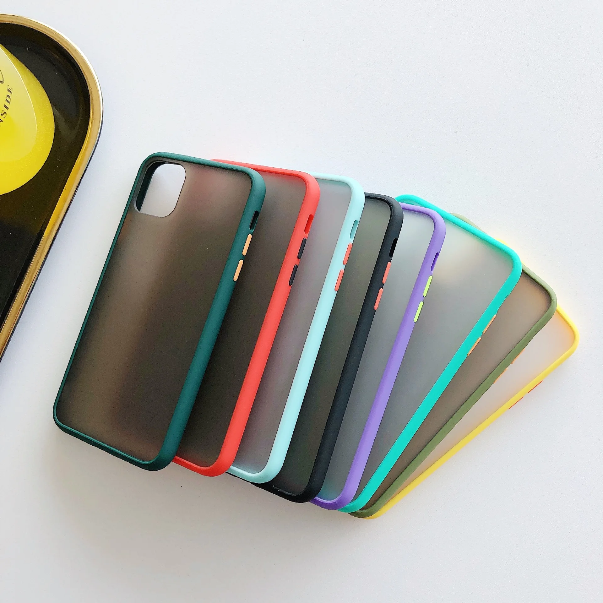 Transparent Hybrid Phone Cover For iPhone 11 Pro Max XR XS 8 Plus 7 6 6s Case Shockproof Silicone Matte Soft Coque Fundas | Мобильные