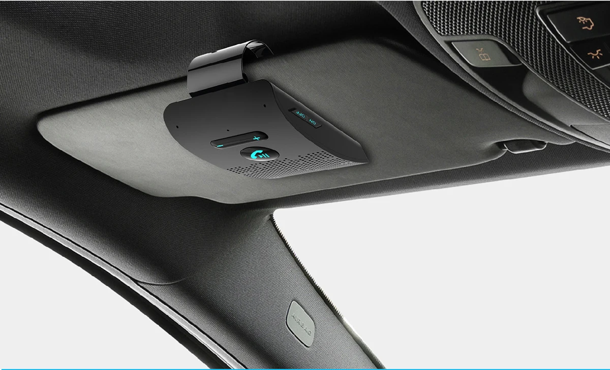 

Bluetooth Audio Receiver Car Kit Bluetooth 5.0 Handsfree Sun Visor Wireless Speaker Phone Multi-point Call