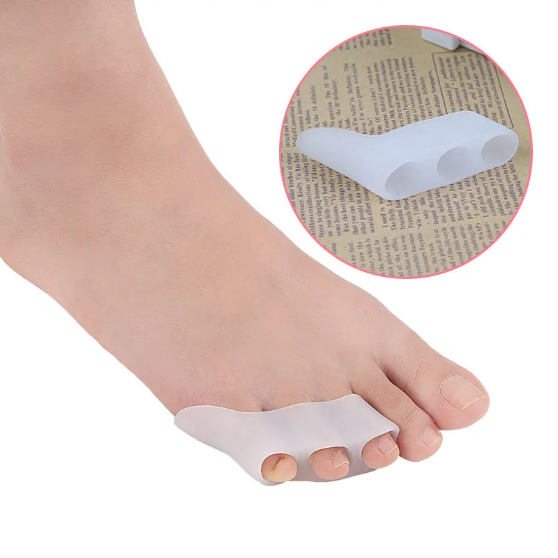 1 пара Силиконовый гель для ухода за кожей ног Bunion протектор разделитель пальцев разделитель корректоры исправление шишки на ноге