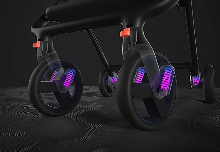 XIAOMI MIJIA MITU Складная коляска коляски 3 в 1 Портативный Легкий амортизатор Алюминиевая тележка четыре коляска на колесиках путешествия самолет коляска детская
