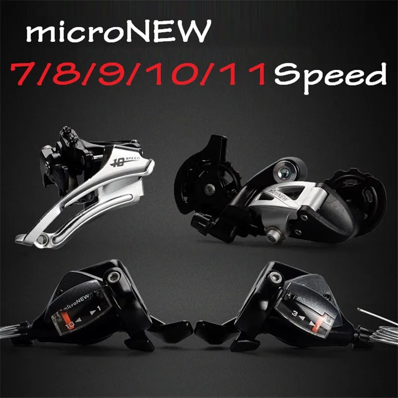 

microNEW Bicycle Rear Derailleur Front Shifter Shift Lever 7/8/9/10/11 Speed MTB Mountain Bike Road Bicycle Parts microshift