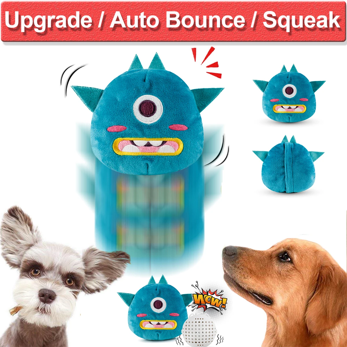Автоматический встряхнуть забавные игрушки для собак писк питомца плюшевые