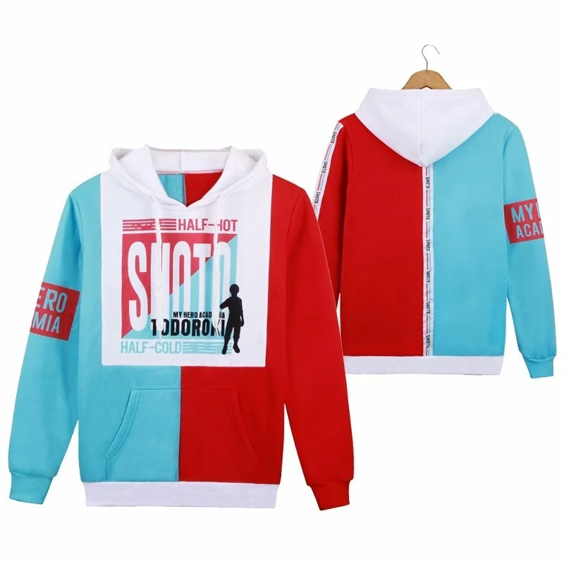 

Аниме Boku No My Hero Академия Толстовка Todoroki Shoto Косплей пальто для мужчин женщин повседневный Свитшот Куртка Верхняя одежда