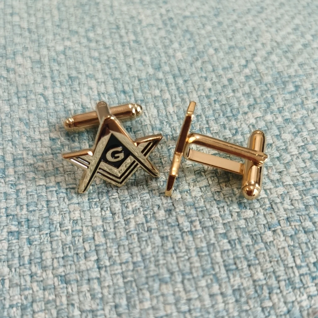 1 пара эмалированных запонок для масонской кладки | Дом и сад