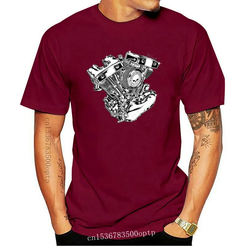 

New 2021 Men T Shirt Fashion Hot Sale O-Neck Tshirt Homme V-Engine Motorcycle Fans Speed Racings Tee Shirt