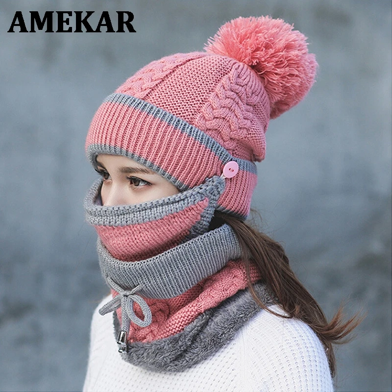 

Шапка-шарф женская трикотажная ветрозащитная, на осень/зиму