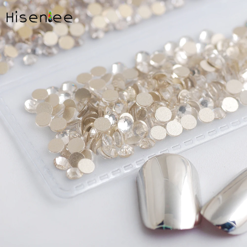 Hisenlee AAAAA лучшее качество 6 размеров SS3 SS10 Кристальный не горячий ремонт плоские