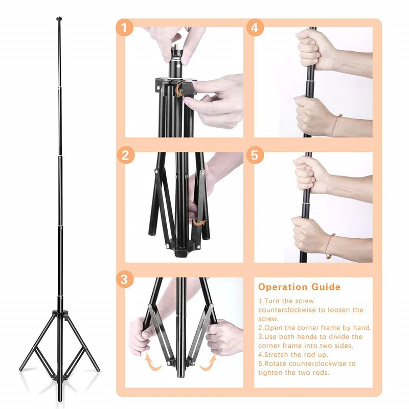 

16 26cm USB LED Ring Light Photography Flash Lamp With 130cm Tripod Stand For Makeup Youtube VK Tik Tok Video Dimmable Lighting