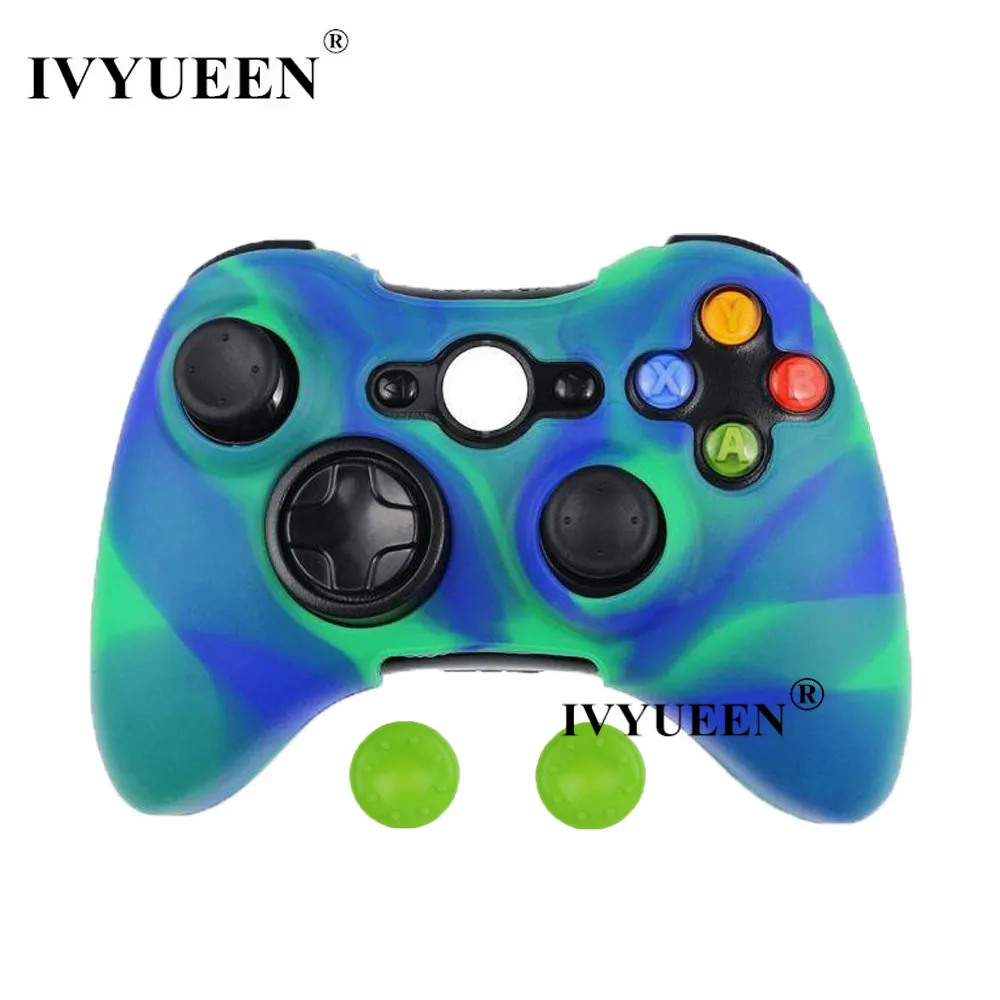 IVYUEEN 20 цветов мягкий силиконовый защитный чехол для microsoft Xbox 360 проводной/беспроводной контроллер аналоговые палочки крышки