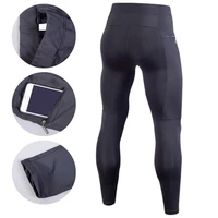 mens compression base layer thermal leggings tight long pants running quick dry trousers with pocket
