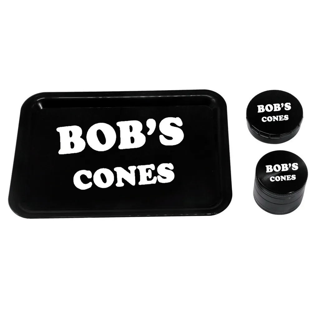 

HORNET Tobacco Kit Plastic Rolling Tray + Metal Smoking Herb Grinder For Tobacco + Metal Storage Container Jar Smoke Accessories