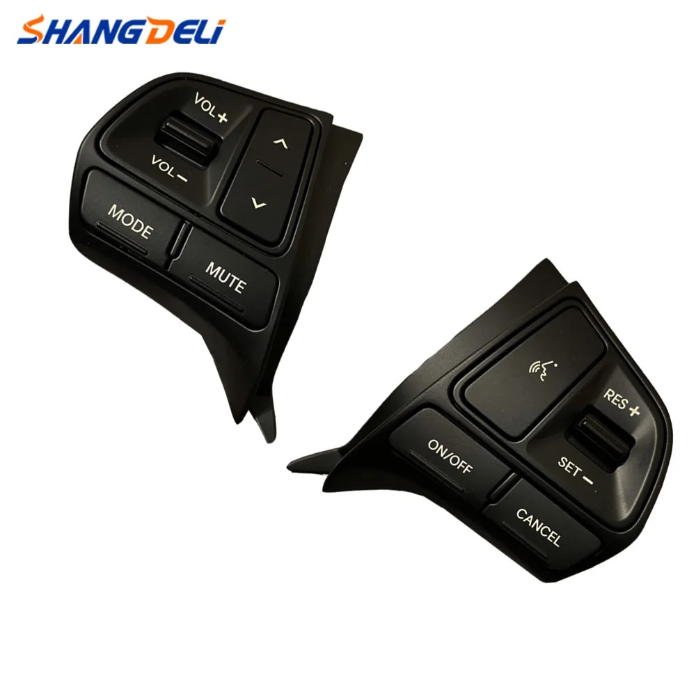 

A Pair Steering Wheel Cruise Control Volume Button with Cables for KIA RIO K2 2012-2015 Auto Parts