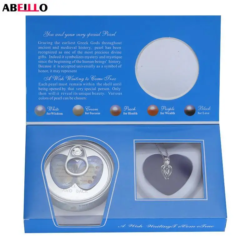 2021 популярное жемчужное ожерелье с кулоном желание в подарочной коробке Модные