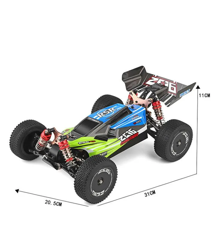 Высокая скорость 60 км/ч Wltoys 144001 гоночный Радиоуправляемый автомобиль модели 1/14 2 4