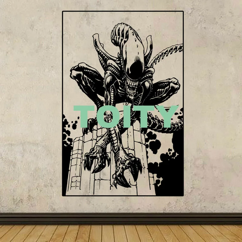 29 дизайнов, Инопланетянин, наклейка на стену, 1979, фильм, Xenomorph, плакат, виниловая наклейка, для дома, детской комнаты, декор интерьера, в общежитии, студия, художественная Фреска