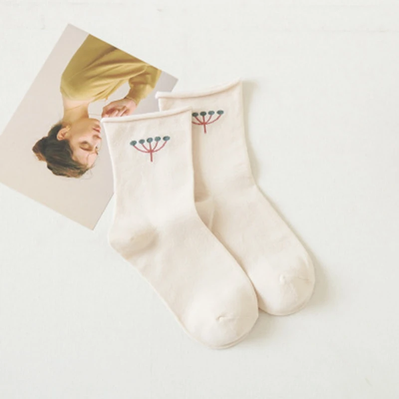 

Hot kf-Confinement Socks Female Japanese Pregnant Women Postpartum Loose Crimped Middle Tube Socks Cotton Socks