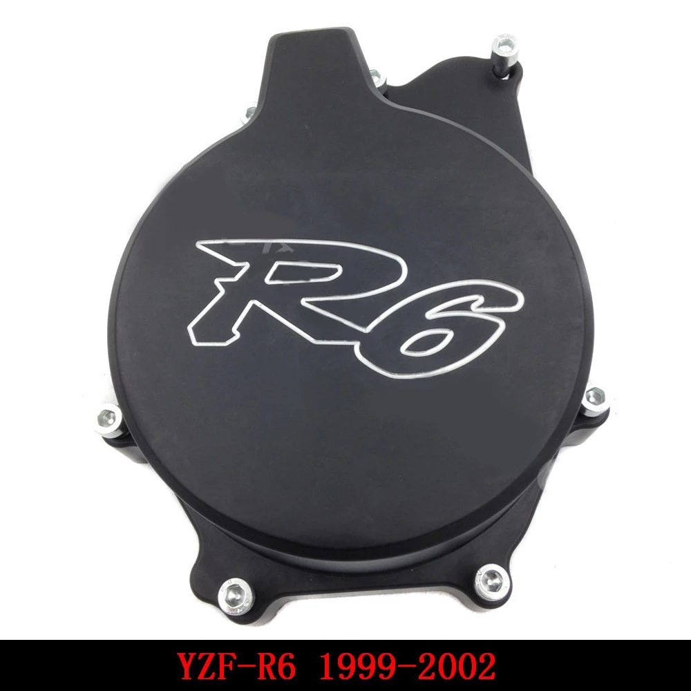 Подходит для Yamaha YZFR6 YZF R6 1999 2000 2001 2002 крышка статора двигателя мотоцикла черная