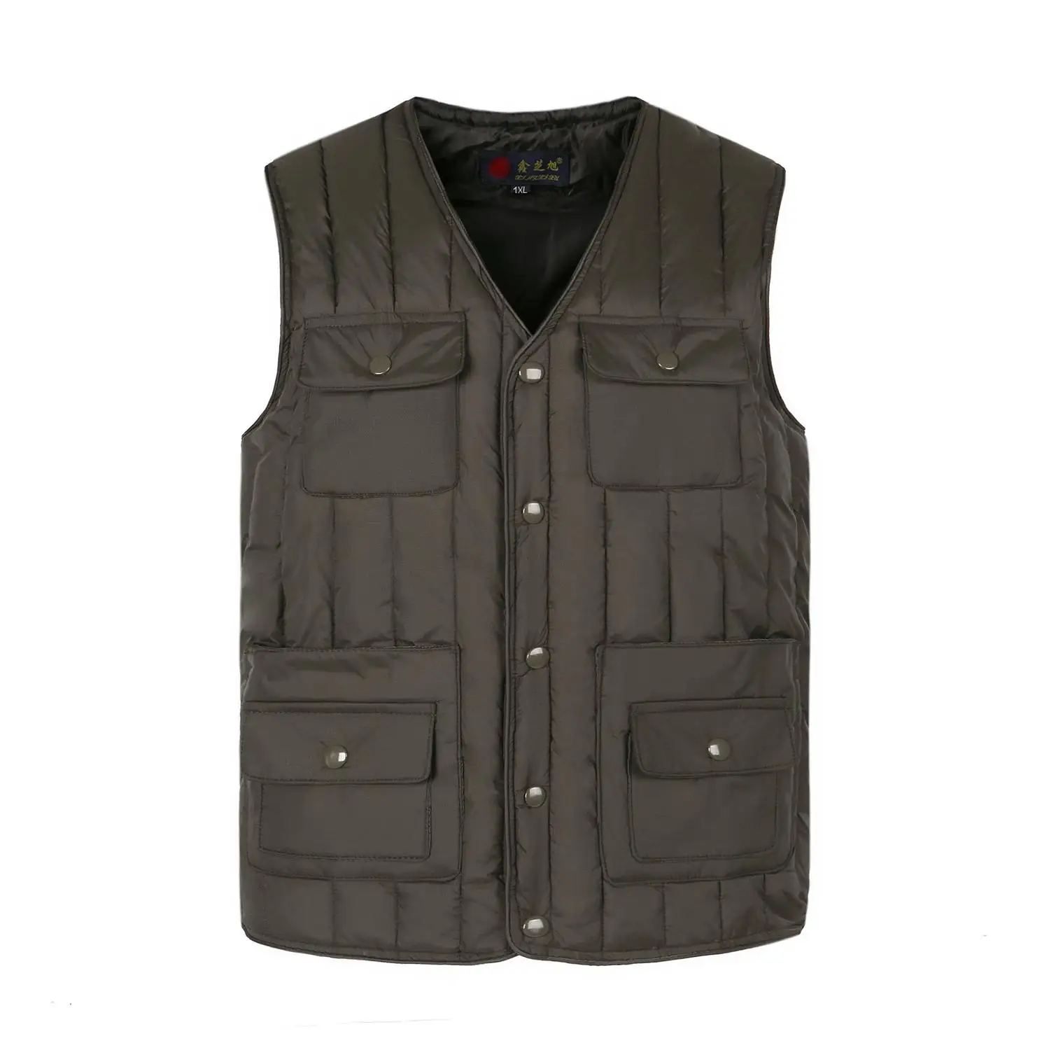 Жилет мужской новый 2019 зимний теплый жилет без рукавов Модные повседневные