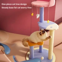 cat climbing frame cat nest cat tree integrated solid wood grab column large villa does not occupy cat tower jumping platform