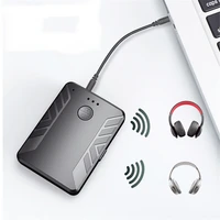 wireless bluetooth fit adapter 5 0 connector for two earphones home and car bluetooth fit receiver transmitter at the same time