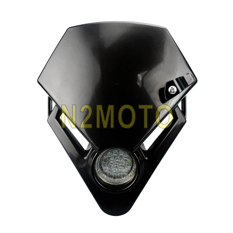 Универсальная черная светодиодная мини фара для мотокросса кроссового