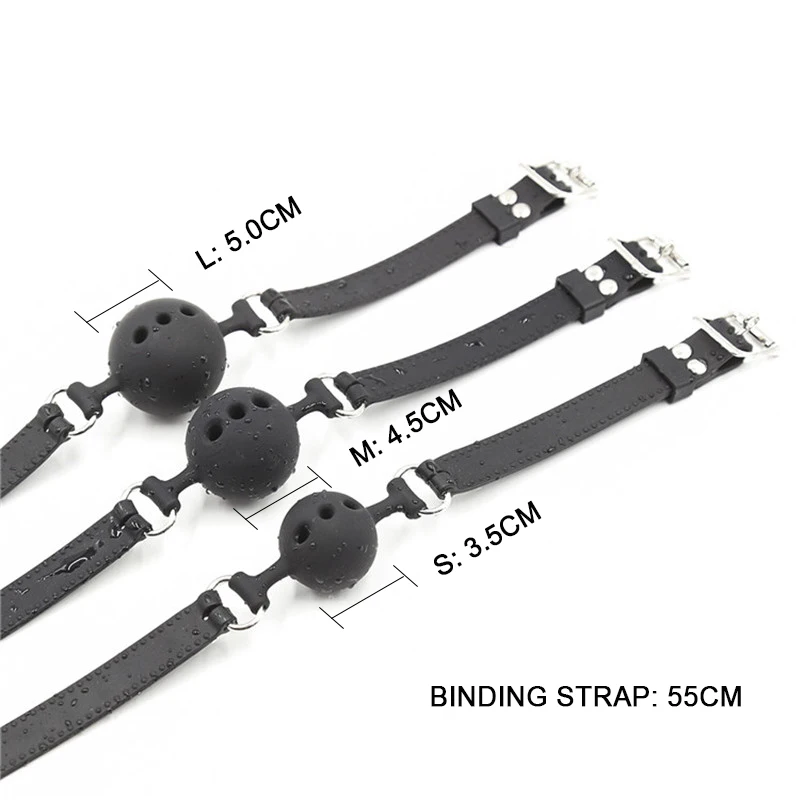 Размеры: S/M/L Силиконовая секс-кукла мяч рот кляп взрослые игры Фетиш открытым