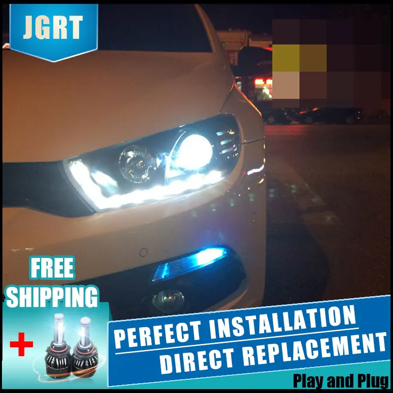 Для VW Scirocco 09 15 головной светильник s светодиодный/Ксеноновые фары ближнего и