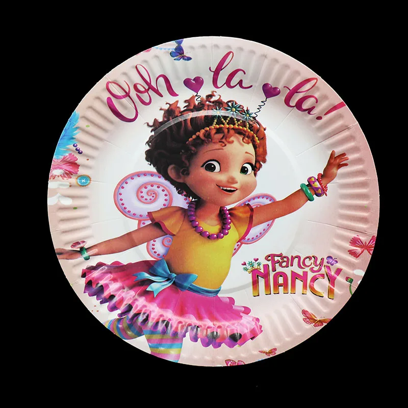 10 шт. 7 дюймов Фэнси Нэнси тема одноразовые тарелки тематическая вечеринка на