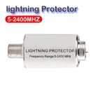 Осветительная разрядка 5-2400MHz lightning Protector спутниковый ТВ приемник устройства Lightning Arrester коаксиальный Молниезащита ТВ